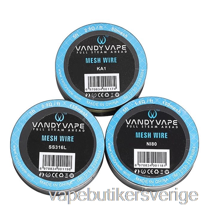 Vape Sverige Vandy Vape Mesh Trådspolar - 5 Fot 1.2ohm 100mesh Ni80